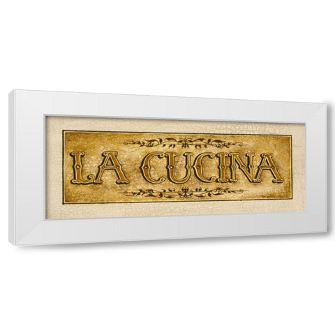 Cucina White Modern Wood Framed Art Print by Gorham, Gregory