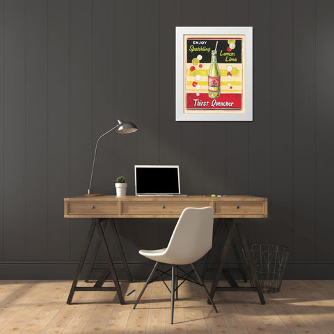 Lemon Lime White Modern Wood Framed Art Print by Gorham, Gregory
