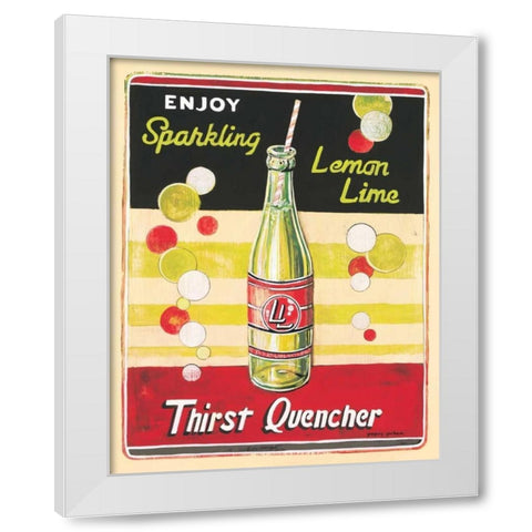Lemon Lime White Modern Wood Framed Art Print by Gorham, Gregory
