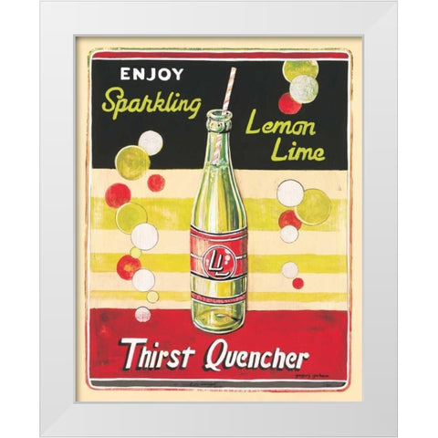 Lemon Lime White Modern Wood Framed Art Print by Gorham, Gregory
