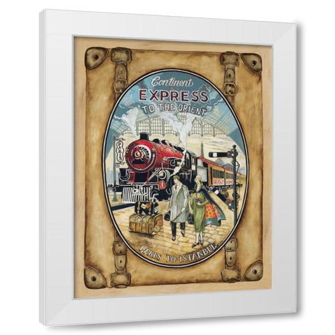 Orient King White Modern Wood Framed Art Print by Gorham, Gregory