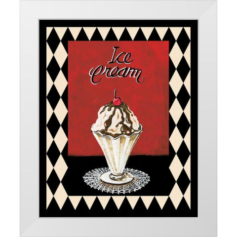 Desserts IV White Modern Wood Framed Art Print by Gorham, Gregory