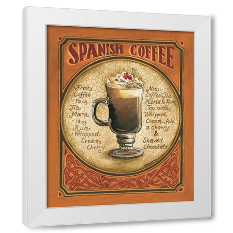 Spanish Coffee White Modern Wood Framed Art Print by Gorham, Gregory