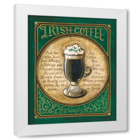 Irish Coffee White Modern Wood Framed Art Print by Gorham, Gregory