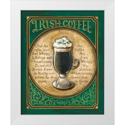 Irish Coffee White Modern Wood Framed Art Print by Gorham, Gregory