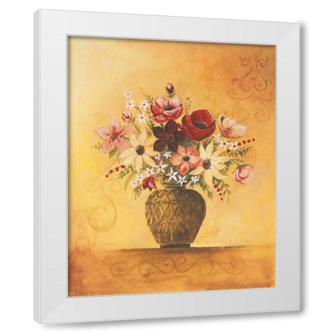 Yellow Floral Study II White Modern Wood Framed Art Print by Gorham, Gregory