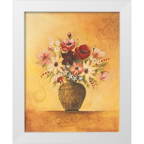 Yellow Floral Study II White Modern Wood Framed Art Print by Gorham, Gregory