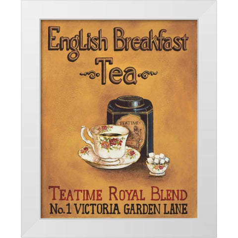 English Breakfast White Modern Wood Framed Art Print by Gorham, Gregory
