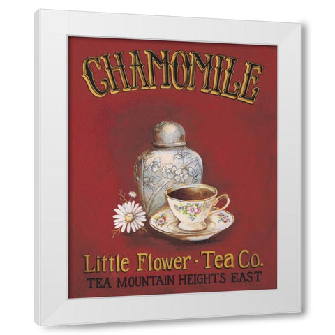 Chamomile White Modern Wood Framed Art Print by Gorham, Gregory
