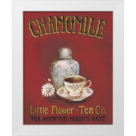 Chamomile White Modern Wood Framed Art Print by Gorham, Gregory