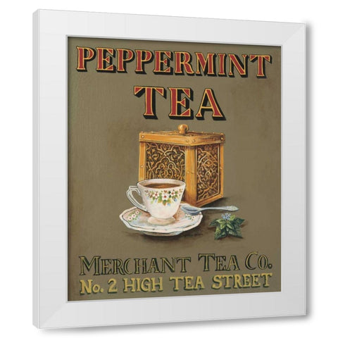 Peppermint White Modern Wood Framed Art Print by Gorham, Gregory