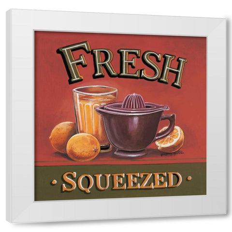 Fresh Squeezed White Modern Wood Framed Art Print by Gorham, Gregory