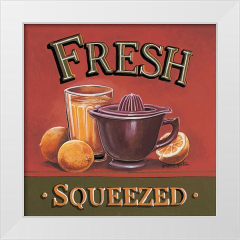 Fresh Squeezed White Modern Wood Framed Art Print by Gorham, Gregory