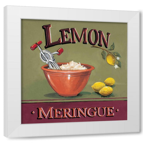 Lemon Meringue White Modern Wood Framed Art Print by Gorham, Gregory