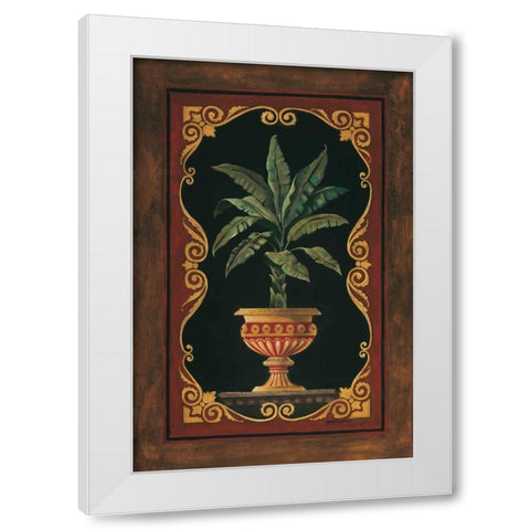 Golden Palm White Modern Wood Framed Art Print by Gorham, Gregory