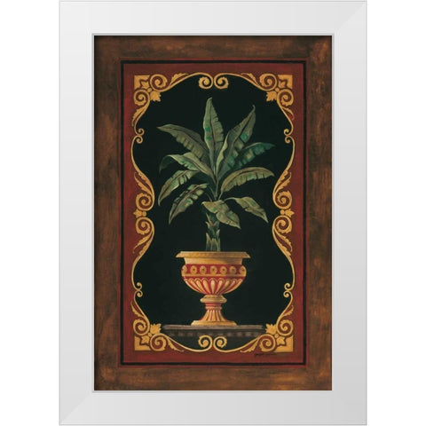 Golden Palm White Modern Wood Framed Art Print by Gorham, Gregory