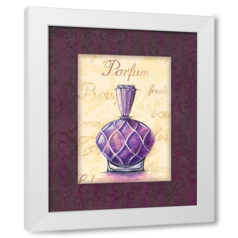 Parfum III White Modern Wood Framed Art Print by Gorham, Gregory