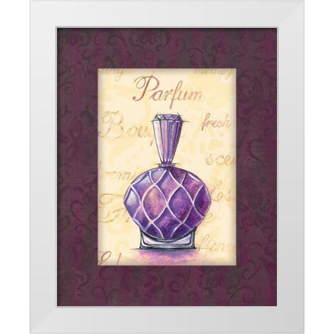 Parfum III White Modern Wood Framed Art Print by Gorham, Gregory