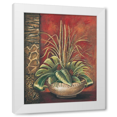 Exotic Tropical I White Modern Wood Framed Art Print by Gorham, Gregory