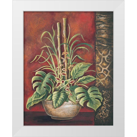 Exotic Tropical II White Modern Wood Framed Art Print by Gorham, Gregory