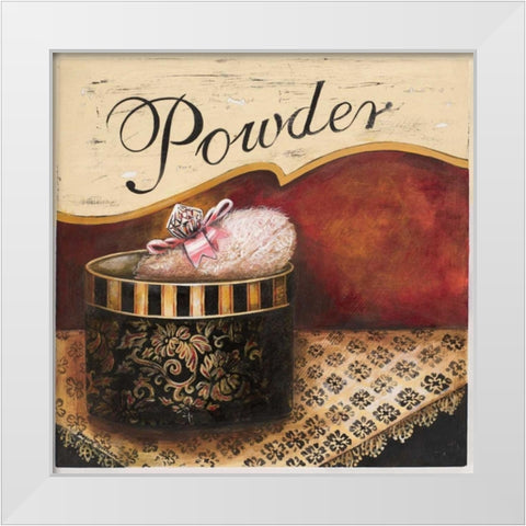 Powder White Modern Wood Framed Art Print by Gorham, Gregory