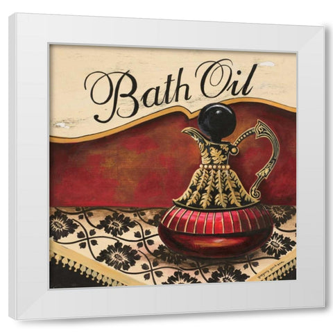 Bath Oil White Modern Wood Framed Art Print by Gorham, Gregory