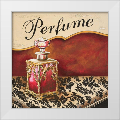 Perfume White Modern Wood Framed Art Print by Gorham, Gregory