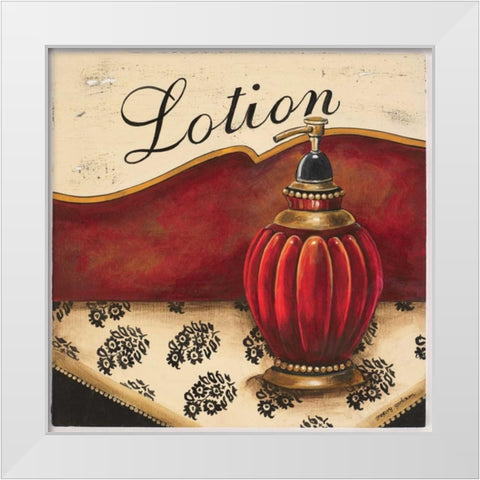 Lotion White Modern Wood Framed Art Print by Gorham, Gregory