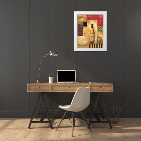 Villa Toscano White Modern Wood Framed Art Print by Gorham, Gregory