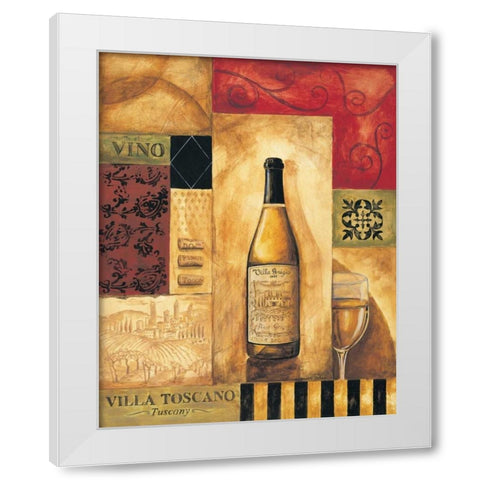 Villa Toscano White Modern Wood Framed Art Print by Gorham, Gregory