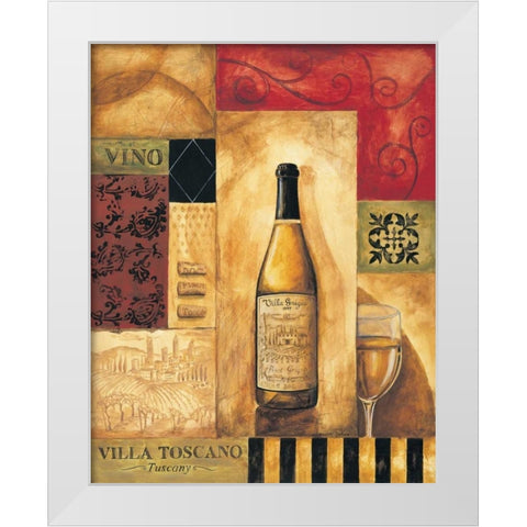 Villa Toscano White Modern Wood Framed Art Print by Gorham, Gregory