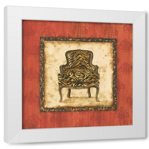 Parlor Chair III White Modern Wood Framed Art Print by Gorham, Gregory