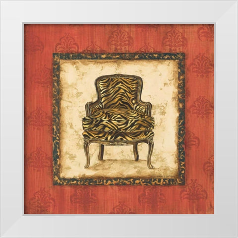 Parlor Chair III White Modern Wood Framed Art Print by Gorham, Gregory