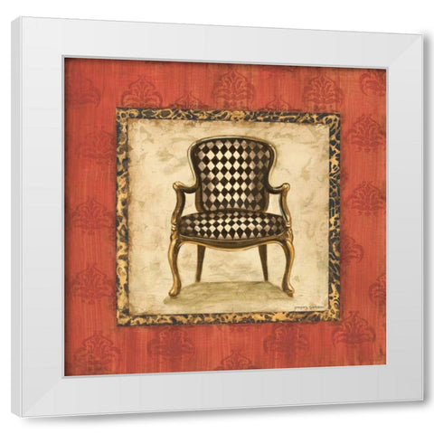 Parlor Chair IV White Modern Wood Framed Art Print by Gorham, Gregory