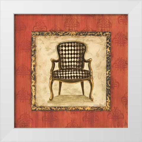 Parlor Chair IV White Modern Wood Framed Art Print by Gorham, Gregory