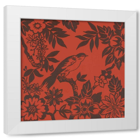 Bird Song I White Modern Wood Framed Art Print by Gorham, Gregory