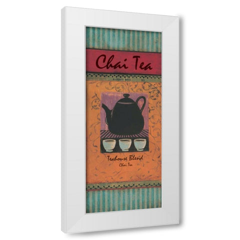 Chai Tea White Modern Wood Framed Art Print by Gorham, Gregory