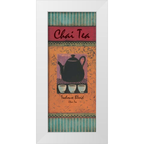 Chai Tea White Modern Wood Framed Art Print by Gorham, Gregory