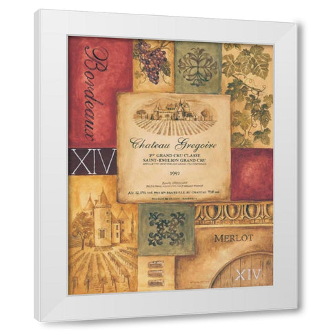 Wine Country II White Modern Wood Framed Art Print by Gorham, Gregory