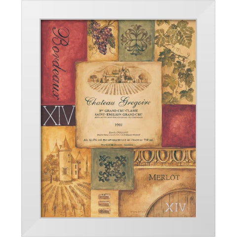 Wine Country II White Modern Wood Framed Art Print by Gorham, Gregory