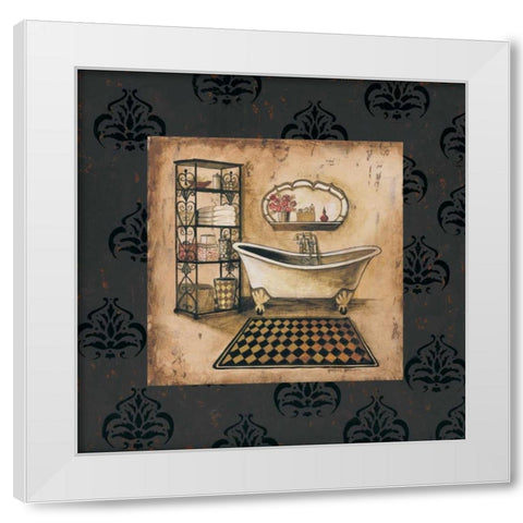 Bath Time III White Modern Wood Framed Art Print by Gorham, Gregory
