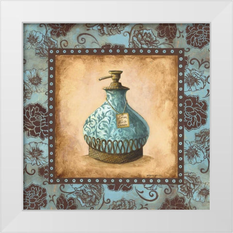 Lotion White Modern Wood Framed Art Print by Gorham, Gregory