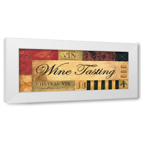 Wine Tasting White Modern Wood Framed Art Print by Gorham, Gregory
