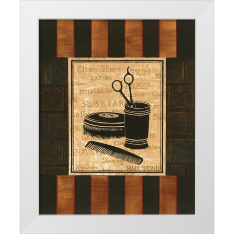 Haircuts White Modern Wood Framed Art Print by Gorham, Gregory