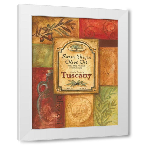 Tuscan Olive Oil White Modern Wood Framed Art Print by Gorham, Gregory