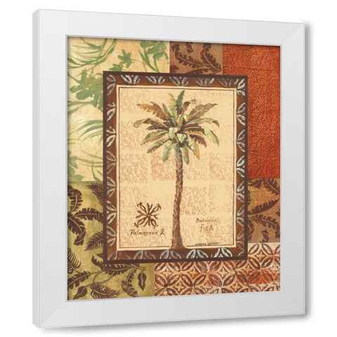 Palmaceae II White Modern Wood Framed Art Print by Gorham, Gregory