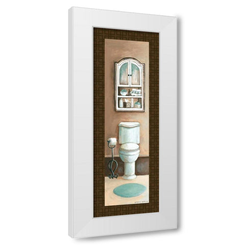 Bath Panel III White Modern Wood Framed Art Print by Gorham, Gregory