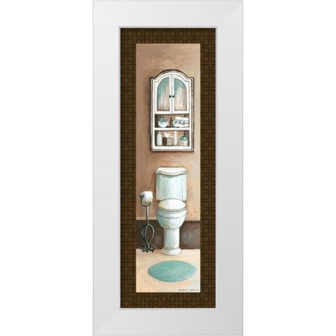 Bath Panel III White Modern Wood Framed Art Print by Gorham, Gregory