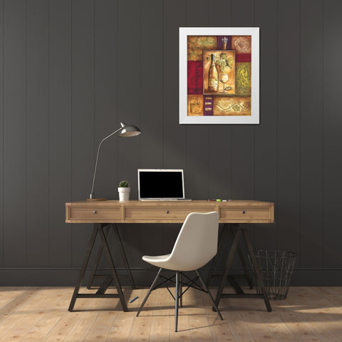 Valley Wine I White Modern Wood Framed Art Print by Gorham, Gregory