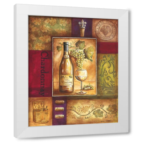 Valley Wine I White Modern Wood Framed Art Print by Gorham, Gregory